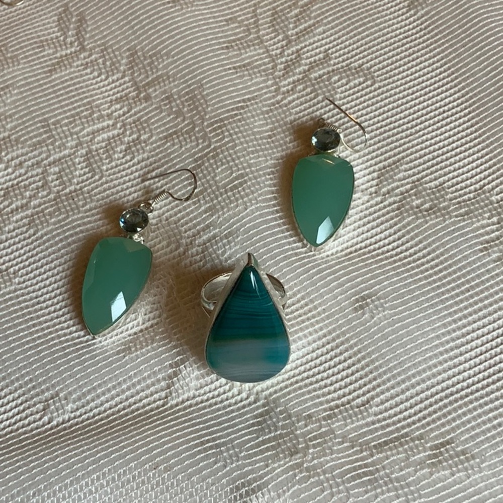 Elegant Green Jewelry Set
